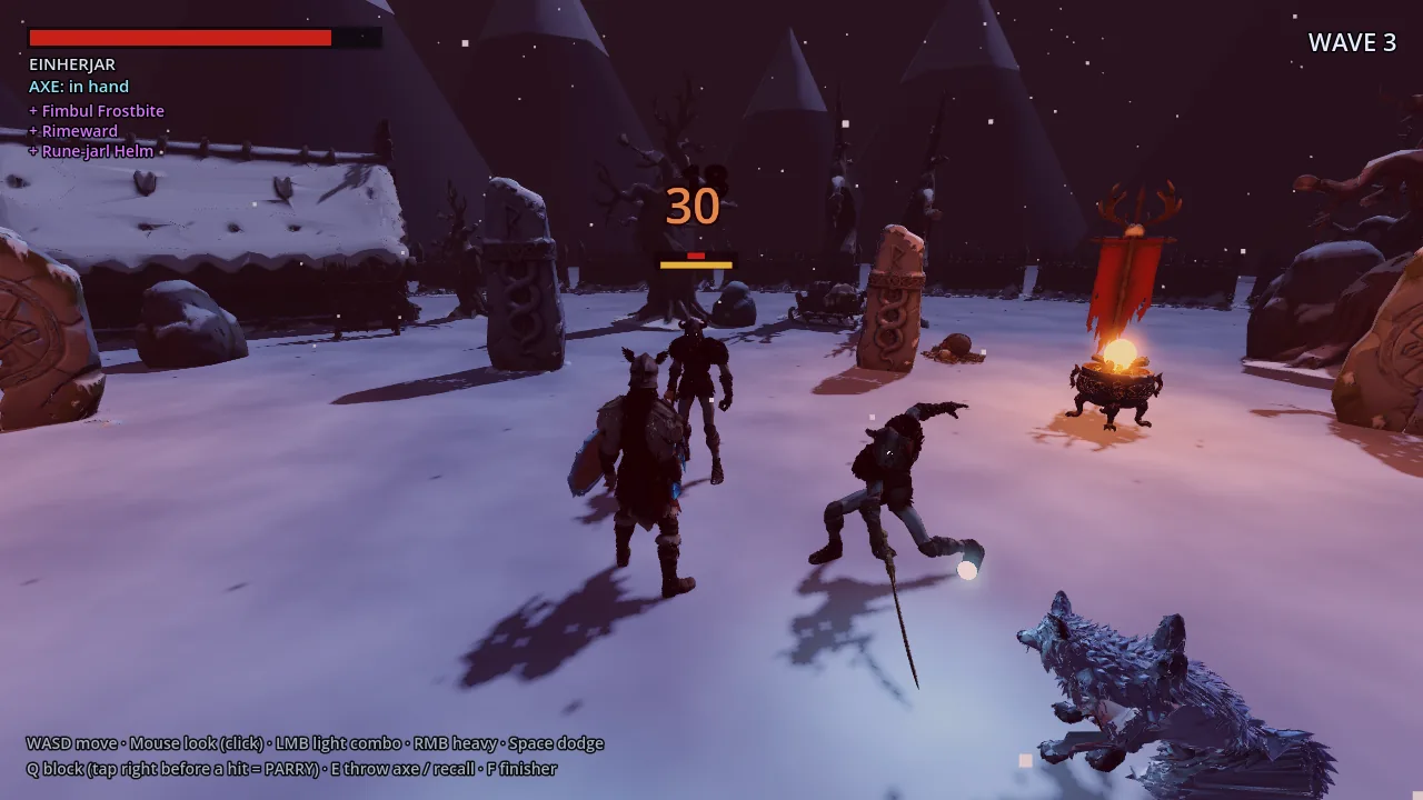 หมาป่าน้ำแข็ง ในเกม FIMBULWINTER