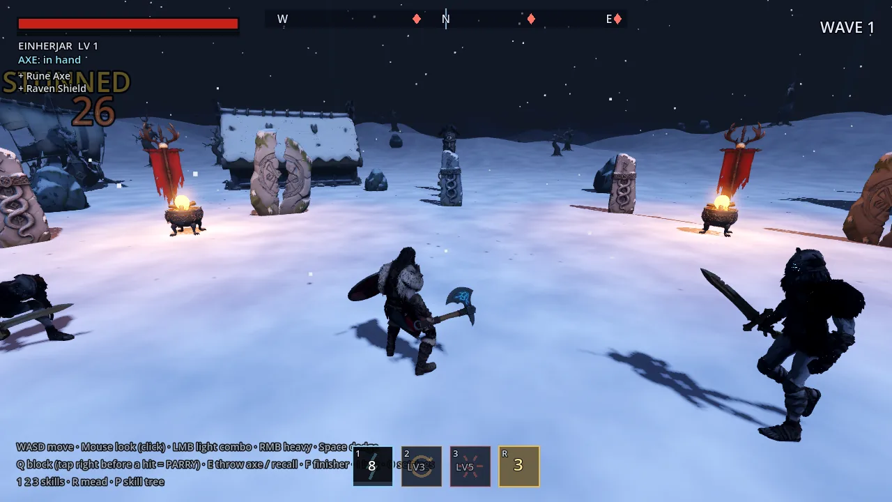 ทุบสายฟ้า ในเกม FIMBULWINTER